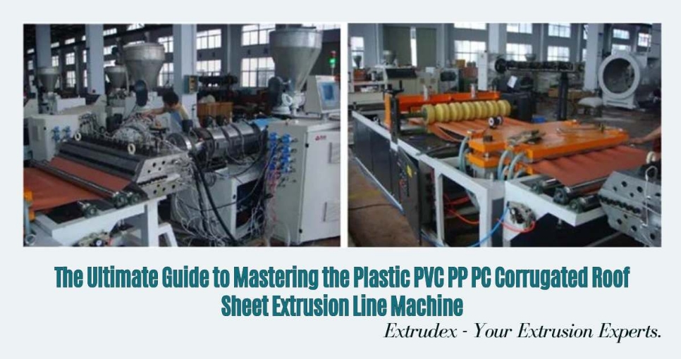 Plastic PVC PP PC Corrugated Roof Sheet Extrusion Line Machine